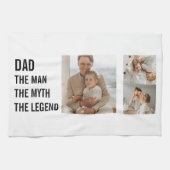 Moderne collage foto | Papa Gift Theedoek (Horizontaal)