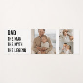 Moderne collage foto | Papa Gift Yogamat (Voorkant (horizontaal))