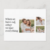 Moderne collage foto Romantic Couple Gift Feestdagenkaart (Voorkant)