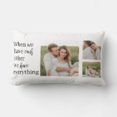 Moderne collage foto Romantic Couple Gift Kussen (Voorkant)
