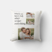 Moderne collage foto Romantic Couple Gift Kussen (Voorkant)
