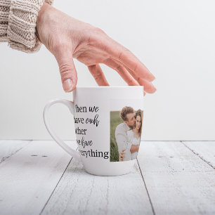 Moderne collage foto Romantic Couple Gift Latte Mok