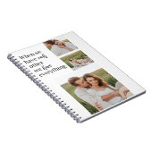 Moderne collage foto Romantic Couple Gift Notitieboek (Rechterzijde)