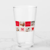 Moderne collage foto Rood & Roze Beste mam ooit ca Glas (Voorkant)