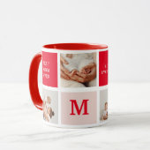 Moderne collage foto Rood & Roze Beste mam ooit ca Mok (Voorkant links)