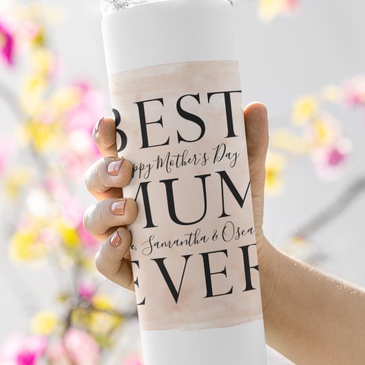 Moderne Collage Foto Roze Happy Mothers Day Thermosbeker