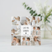 Moderne collage fotoliefhebbers opa beste cadeau (Staand voorkant)