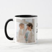 Moderne collage fotoliefhebbers opa beste cadeau mok (Links)