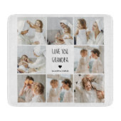 Moderne collage fotoliefhebbers opa beste cadeau snijplank (Voorkant)