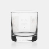 Moderne collage fotoliefhebbers opa beste cadeau whisky glas (Achterkant)
