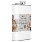 Moderne Collage Foto's Beste Cadeau Voor Papa Heupfles (Rechts)