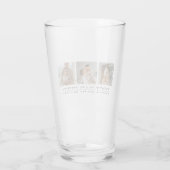 Moderne collage foto's en beste pap ooit cadeautje glas (Achterkant)