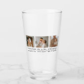 Moderne collage foto's en beste pap ooit cadeautje glas (Voorkant)