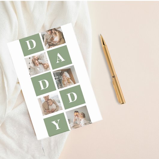 Moderne collage foto's en Happy Fathers Day Gift Post-it® Notes