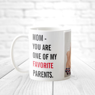 Moderne collage foto's en Happy Mothers Day Gift Koffiemok