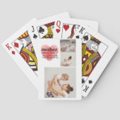 Moderne collage foto's en rode hartritme pokerkaarten (Achterkant)