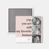 Moderne collage foto's en roemrijke prijsopgave magneet (Voorkant / Achterkant)