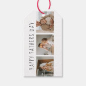 Moderne collage foto's & Happy Fathers Day Best Gi Cadeaulabel (Voorkant)