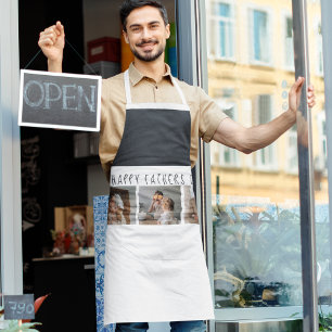 Moderne collage foto's & Happy Fathers Day Best Gi Schort