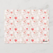 Moderne Collage Paar Foto & Valentijnsdag Briefkaart (Achterkant)