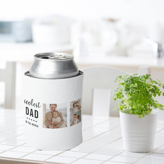 Moderne Collage Photo Happy Fathers Day Gift Blikjeskoeler