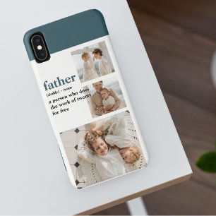 Moderne Collage Photo Happy Fathers Day Gift iPhone XS Max Hoesje