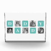 Moderne Collage Photo Happy Fathers Day Gift Fotoblokken (Voorkant)