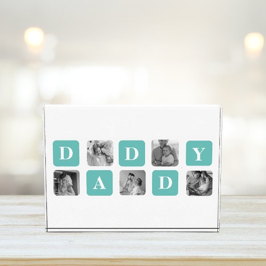Moderne Collage Photo Happy Fathers Day Gift Fotoblokken