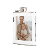 Moderne Collage Photo Happy Fathers Day Gift Heupfles (Links)