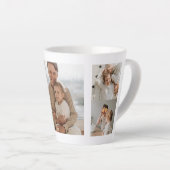 Moderne Collage Photo Happy Fathers Day Gift Latte Mok (Rechterhoek)