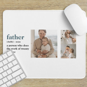 Moderne Collage Photo Happy Fathers Day Gift Muismat