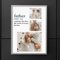 Moderne Collage Photo Happy Fathers Day Gift