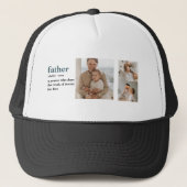 Moderne Collage Photo Happy Fathers Day Gift Trucker Pet (Voorkant)