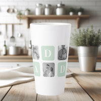 Moderne Collage Photo Mint & Happy FathersDay Gift