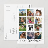 Moderne Collage van de Foto sparen het Briefkaart (Voorkant / Achterkant)
