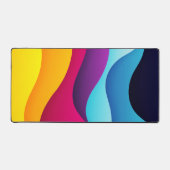 Moderne coloré Vibrant Wavy Abstrait (Recto)