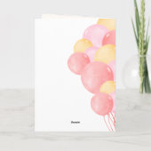 Moderne Colorful Ballons jolies carte d'anniversai (Dos)