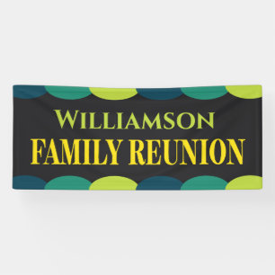 Moderne Colorful Family Reunion Event Spandoek