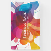 Moderne Colour Flow Trendy Business Spandoek (Verticaal)