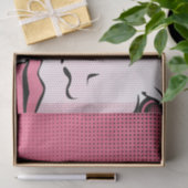 Moderne Comic Book Pop Art of Woman's Face Tissuepapier (Geschenk)