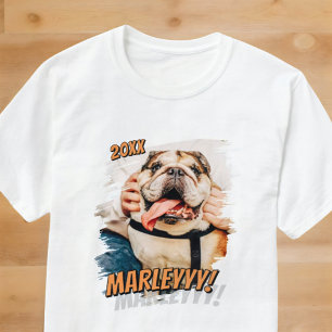 Moderne Comic Simple Cool Grunge Custom Huisdier F T-shirt