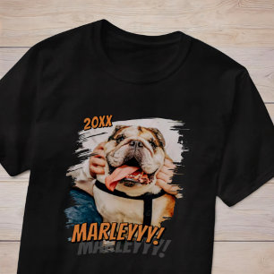 Moderne Comic Simple Cool Grunge Custom Huisdier F T-shirt