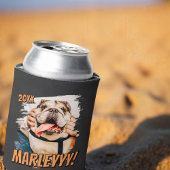 Moderne Comic Simple Grunge Custom Pet Photo Blikjeskoeler