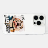 Moderne Comic Simple Grunge Custom Pet Photo Case-Mate iPhone Case (Achterkant (horizontaal))