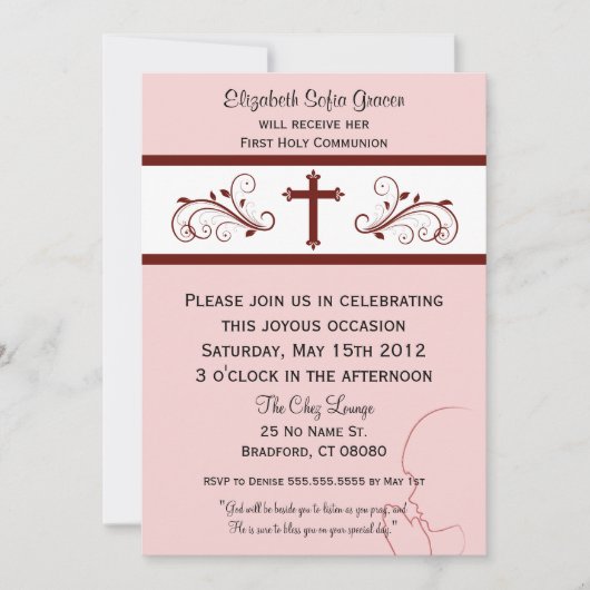 Moderne communiqués voor meisjes kaart (Voorkant)