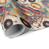 Moderne compositie Abstracte kunst Cadeaupapier (Rol Hoek)