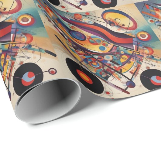 Moderne compositie Abstracte kunst Cadeaupapier (Rol Hoek)