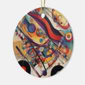 Moderne compositie Abstracte kunst Keramisch Ornament (Links)