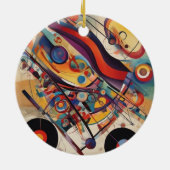 Moderne compositie Abstracte kunst Keramisch Ornament (Achterkant)