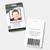 Moderne Computer Software Company Reparatie Zwart Badge (Front & Back)